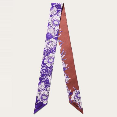  VALENTINO華倫天奴 22年春夏 女士 圍巾 FOULARD BANDEAU IMPRIMé STREET FLOWERS DAISYLAND