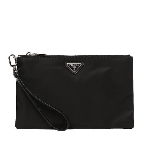 PRADA/普拉達 男士 男包 黑色尼龍時尚手拿包 2NH004-2DMH-F0002