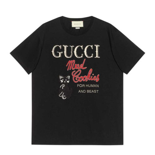 GUCCI/古馳 女士LOGO標(biāo)識短袖T恤 615044-XJC0G-1082（99新未使用）