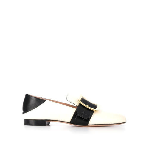 BALLY/巴利 女士白色皮革樂福鞋 6231222