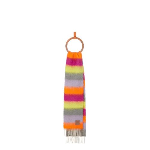  LOEWE羅意威 22年秋冬 女士 圍巾 Striped scarf in mohair F655257X15-9139