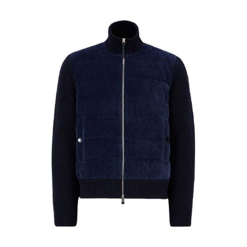  MONCLER蒙可蒙克萊 22年秋冬 男士 羽絨服 Padded Wool %26 Velvet Cardigan H20919B00012M12417