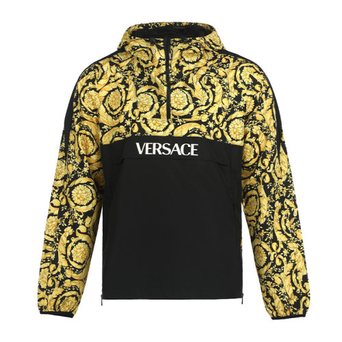VERSACE/范思哲男士印花拼接套頭衛(wèi)衣10037431A02576