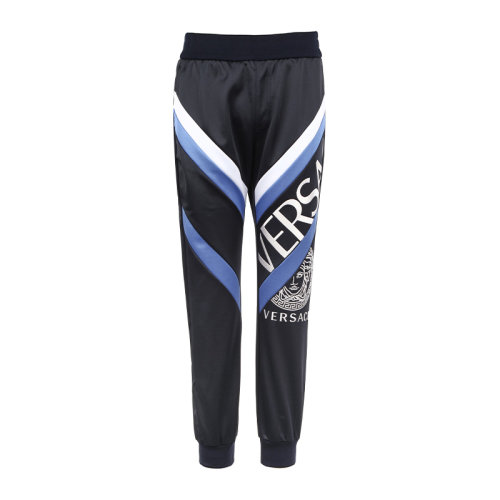 VERSACE/范思哲 美杜莎印花拼接條紋男士運(yùn)動(dòng)褲10014251A01057