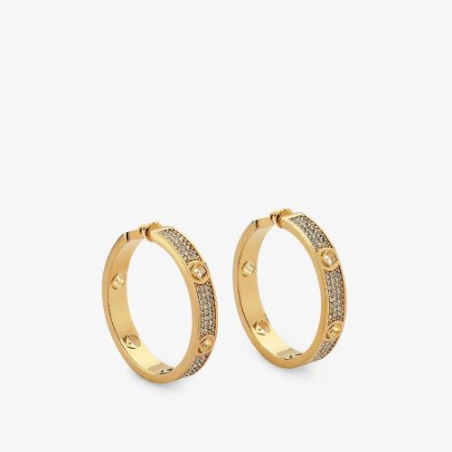  FENDI芬迪 22年秋冬 女士 耳環(huán) 金色耳環(huán) 8AH5376GXF089U