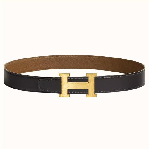  HERMES愛馬仕 22年秋冬 女士 腰帶 Boucle de ceinture H Martelee %26 Cuir de ceinture revers