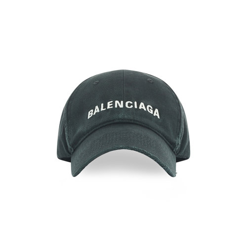 Balenciaga/巴黎世家 22年秋冬新款 女士黑色純棉正面Logo棒球帽鴨舌帽673319410B21099