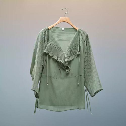  HERMES愛馬仕 22年秋冬 女士 長袖襯衫 Blouse ample H2H0618DVG034