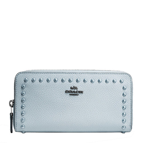 COACH/蔻馳 女士 女包 淺藍(lán)色長(zhǎng)款錢(qián)包 12041_DKPBU HJH0022B