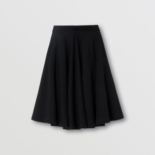  BURBERRY 22年秋冬 女士 薄紗襯里棉質(zhì) A 字半裙 80571731