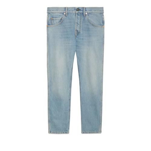  GUCCI古馳 22年秋冬 男士 錐形牛仔褲 681289 XDBQ5 4447