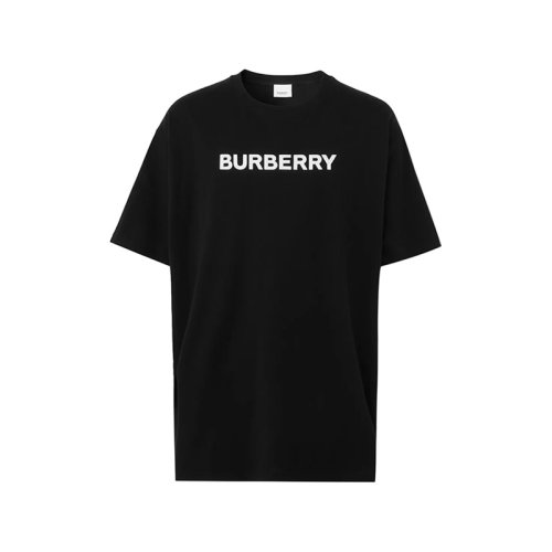 BURBERRY/博柏利 【22秋冬新款】 男款棉質寬松版圓領短袖T恤徽標圖案 80553071