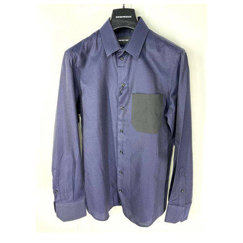 Emporio Armani/安普里奧阿瑪尼 藏藍(lán)色男士襯衫 N1C35N N15C 920 瑕疵折扣