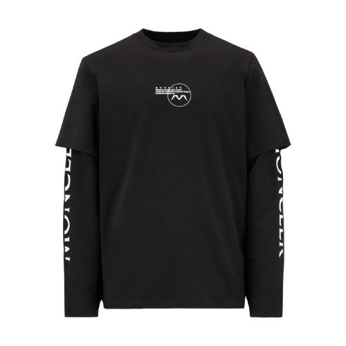  MONCLER蒙可蒙克萊 22年秋冬 男士 長(zhǎng)袖T恤 Logo Long Sleeve T-Shirt H20918D00006899EV999