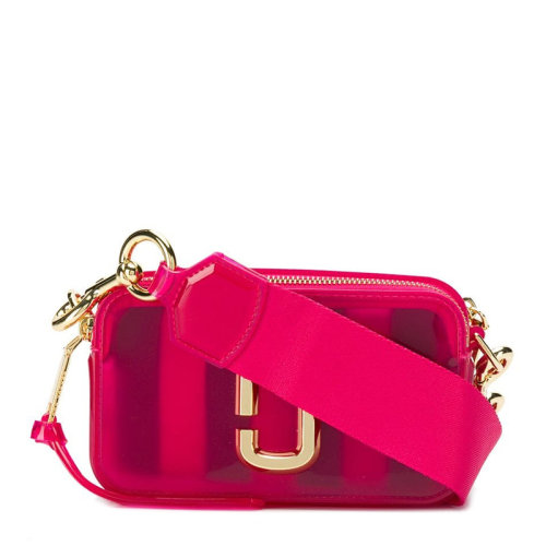 Marc Jacobs/馬克雅各布斯 SNAPSHOT系列女士純色PVC經(jīng)典金屬徽標裝飾拉鏈開合單肩包斜挎包相機包女包 M0014834 多色可選