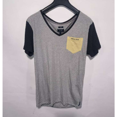 ARMANI JEANS/阿瑪尼牛仔 灰色男士短袖T恤