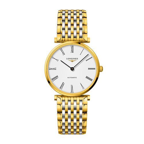 LONGINES/浪琴 嘉嵐系列 精鋼和黃色PVD涂層 自動(dòng)機(jī)械 男士手表 L4.908.2.11.7