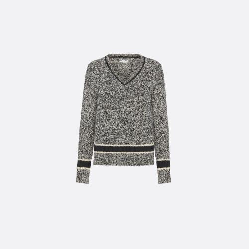  DIOR迪奧 22年秋冬 女士 針織衫 V 領(lǐng)針織衫 054S01AM303_X5810 預(yù)定商品1-3周發(fā)貨