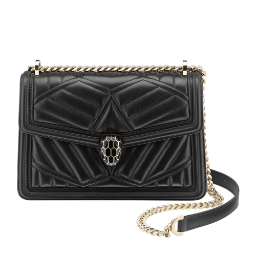 BVLGARI/寶格麗 SERPENTI DIAMOND BLAST 單肩包小牛皮,小羊皮,納帕皮291013