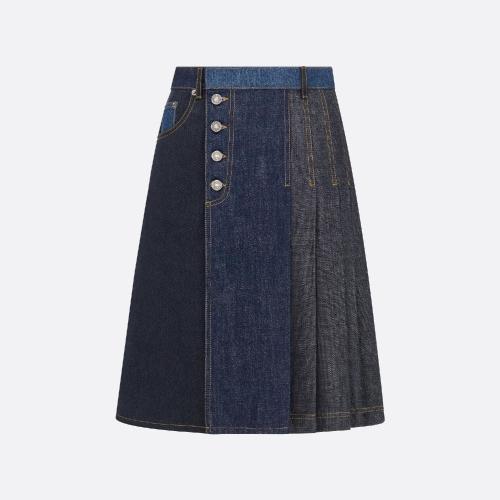  DIOR迪奧 22年秋冬 女士 半身裙 百褶裙 222J5_3510_X5889