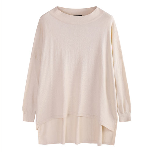 SHOKAY/繡嘉 女士針織衫/毛衣【香頓系列】 寬松一字領(lǐng)套衫