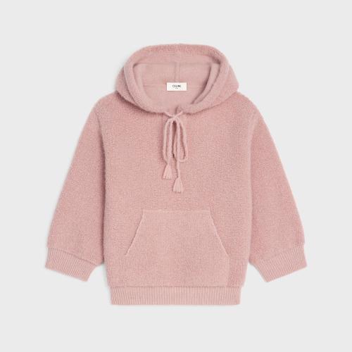  CELINE賽琳思琳 22年秋冬 女士 衛(wèi)衣 微絨羊駝毛羊毛混紡BAJA連帽衫 2A83T245P.25PQ