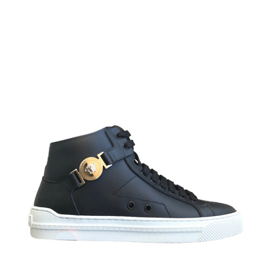 VERSACE/范思哲黑色皮質(zhì)女士休閑運(yùn)動(dòng)鞋DSR994DSD1VS   bi