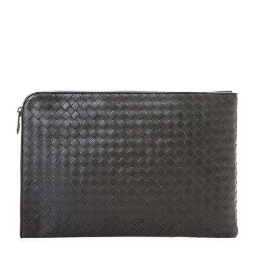 Bottega Veneta/葆蝶家 男士牛皮編織商務(wù)休閑手拿包