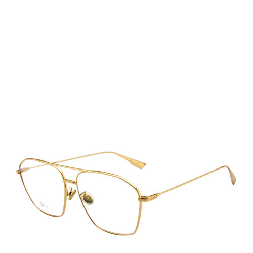 DIOR/迪奧 個性 時尚 飛行員 蛤蟆鏡 合金 方形 男女款 光學(xué)鏡架 全框 近視 平光 2色可選 眼鏡框 眼鏡架 STELLAIREO14F 57mm DIOR 迪奧