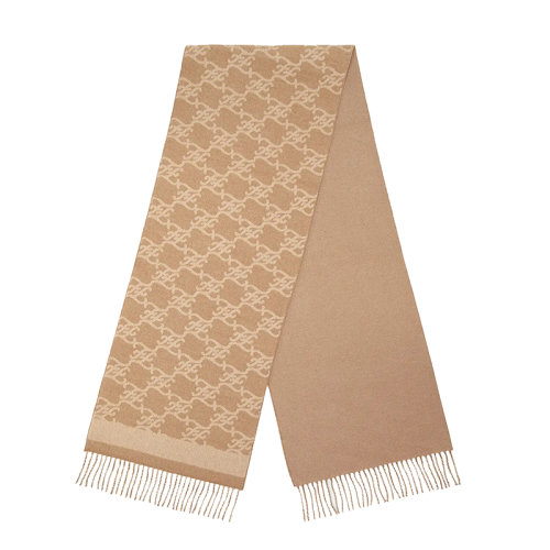 FENDI/芬迪新款 女士米色羊毛羊絨圍巾FXT324AHRFF0QU5