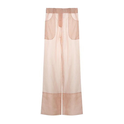 LA PERLA/蘿貝拉 桑蠶絲直筒黑色女士睡褲  女睡衣/家居服瑕疵特賣（陳列痕跡，不影響使用）