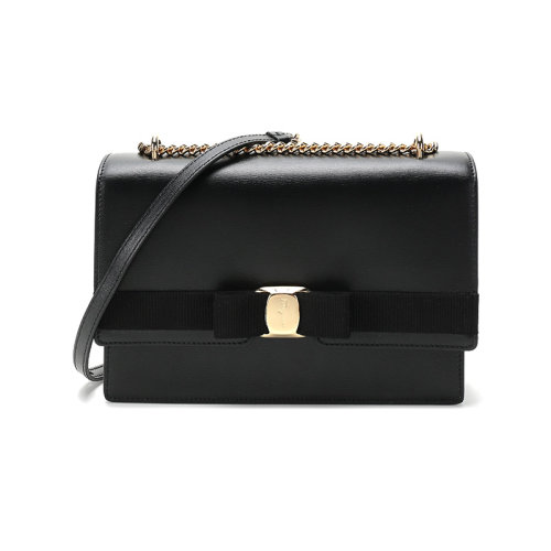 Salvatore Ferragamo/菲拉格慕  女士VARA系列中號牛皮單肩斜挎包 21I284