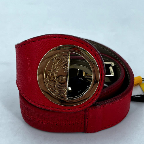 VERSACE/范思哲 紅色腰帶（瑕疵折扣）