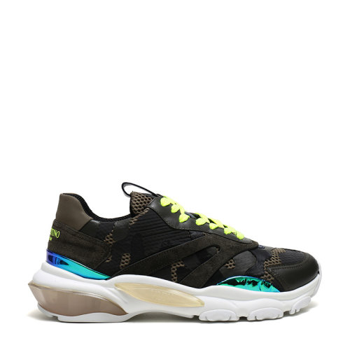 Valentino/華倫天奴 男士織物配皮系帶運(yùn)動鞋休閑鞋 SY2S0B05 MUX