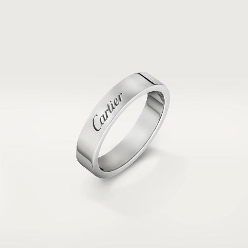  CARTIER 22年秋冬 女士 戒指 C de Cartier結婚對戒 鉑金