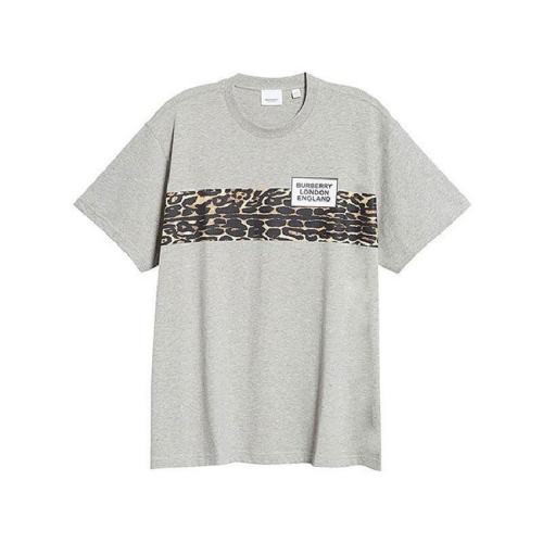  BURBERRY/博柏利 男士灰色棉質(zhì)短袖T恤 80243691 PLFSX