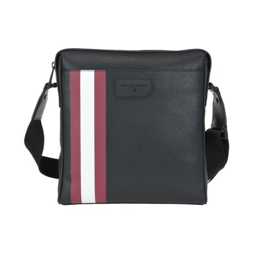  BALLY/巴利 男士條紋涂層帆布單肩包 6224073 PLSX
