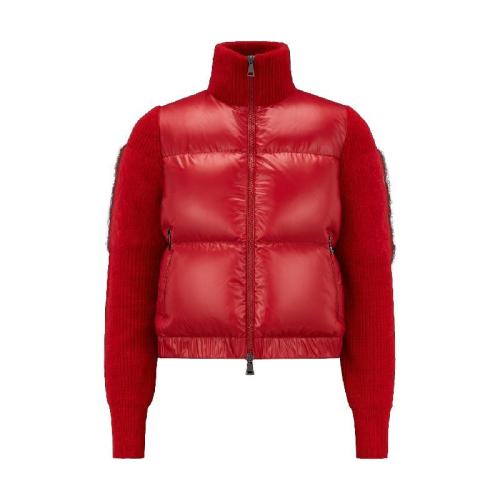  MONCLER蒙可蒙克萊 22年秋冬 女士 羽絨服 Padded Wool %26 Mohair Cardigan H20939B00018M12414