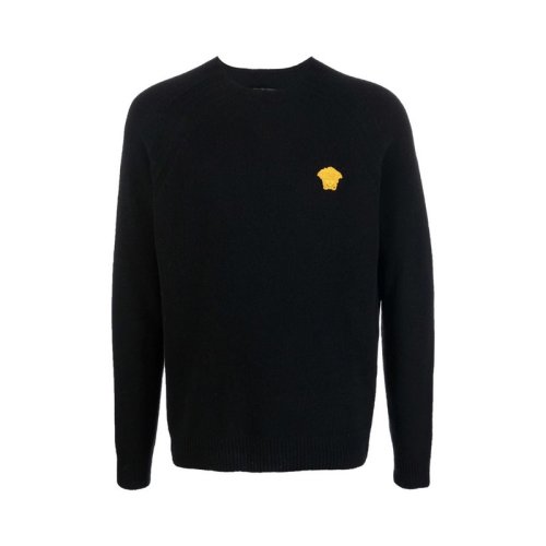  VERSACE/范思哲 男士黑色粘膠纖維針織衫/毛衣 1003702 1A02749 1B000 PLFSX