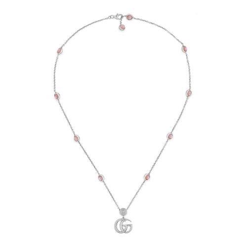  GUCCI古馳 22年秋冬 女士 雙G珍珠母貝項(xiàng)鏈 527399 J8440 8164