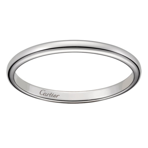 CARTIER/卡地亞 950鉑金經(jīng)典簡約大氣 1895結(jié)婚求婚訂婚對戒戒指  B4078000