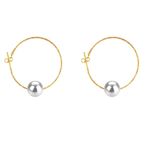 zhuella/珠艾樂(lè) 日本akoya海水珍珠 18k金簡(jiǎn)約耳環(huán)耳釘耳飾