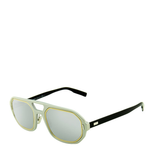 DIOR/迪奧 個性 時尚 不規(guī)則 長方形 全框 男女款太陽鏡 磨砂灰白框 墨鏡 眼鏡 AL13.14 54mm DIOR 迪奧