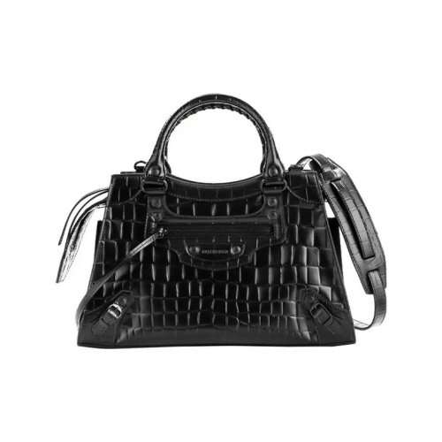  Balenciaga/巴黎世家 女士黑色小牛皮手提包 638521 15V67 1000 PLSX