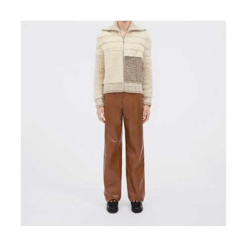  BV葆蝶家 22年秋冬 男士 長(zhǎng)袖襯衫 cardigan en patchwork de laine epaisse 720809V2D409793