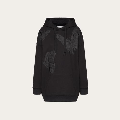  VALENTINO華倫天奴 22年秋冬 女士 衛(wèi)衣 SWEAT-SHIRT BRODé EN JERSEY XB3MF14N6WB0NO