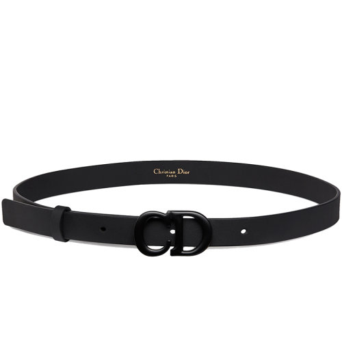 DIOR/迪奧 女士亞光黑色小牛皮腰帶20毫米B0042SLLO_M989