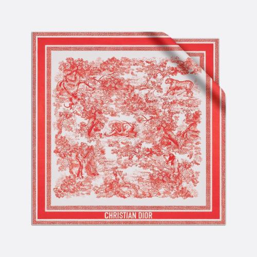  DIOR迪奧 22年春夏 女士 圍巾 Carre Toile de Jouy Sauvage 15JOU090I602_C306