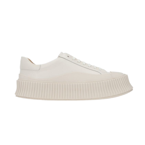 Jil Sander/吉爾·桑達 低幫純色休閑運動餅干鞋  JS32108A15011