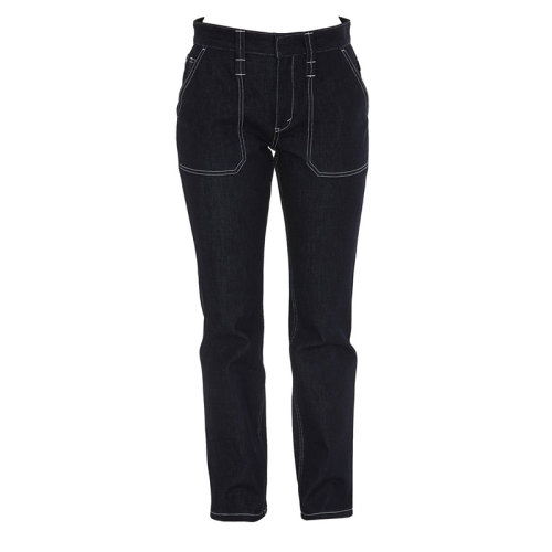 CHLOE/克洛伊  寇依女裝 女士黑色棉質(zhì)時尚拼接休閑牛仔褲 C20SDP01151476